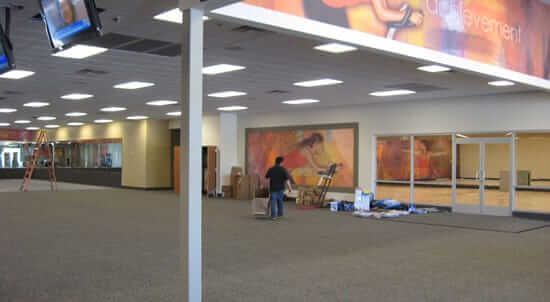 Commercial Painting Job Done For LA Fitness