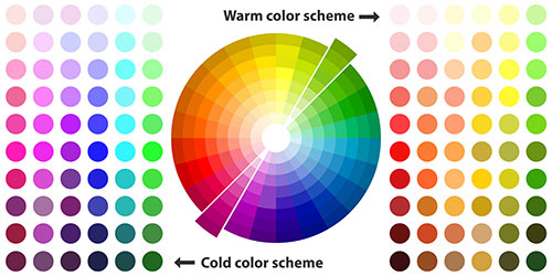 Warm and Cold Color Chart
