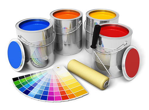Types of Paint - Array of Paint Colors and Color Chart